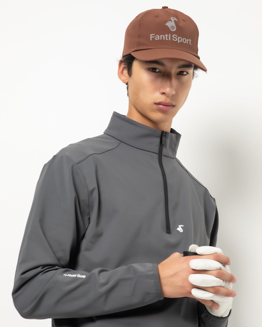 Cozy QuarterZip in Slate Blue — detail