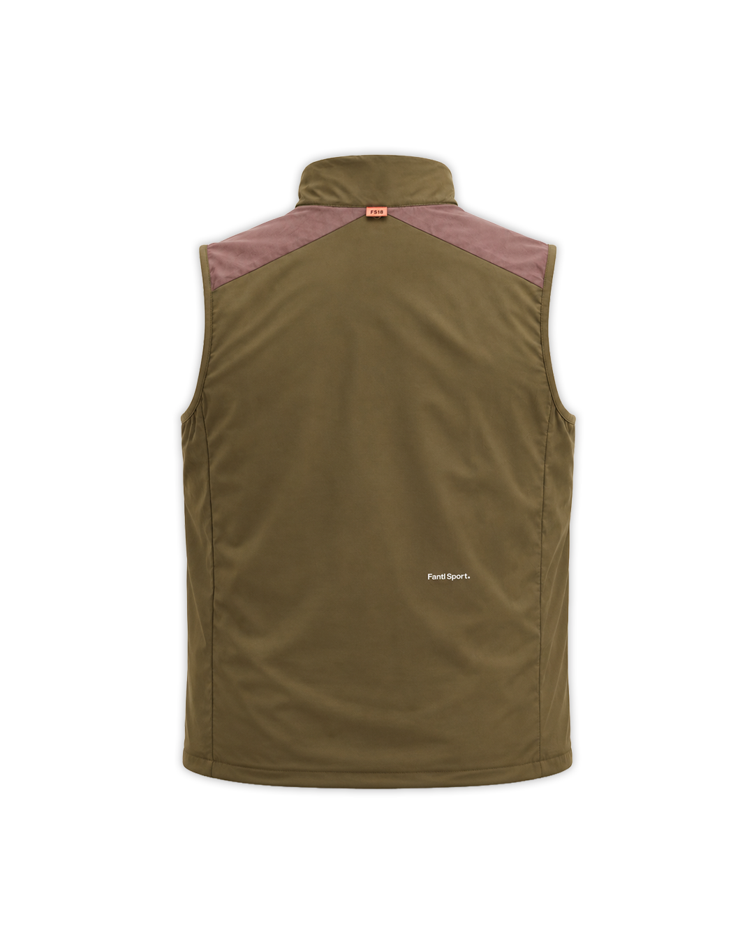 Wilton Vest Khaki — Flat Back