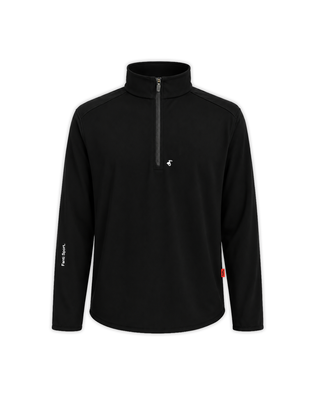 MidRange Quarter Zip in Black — front