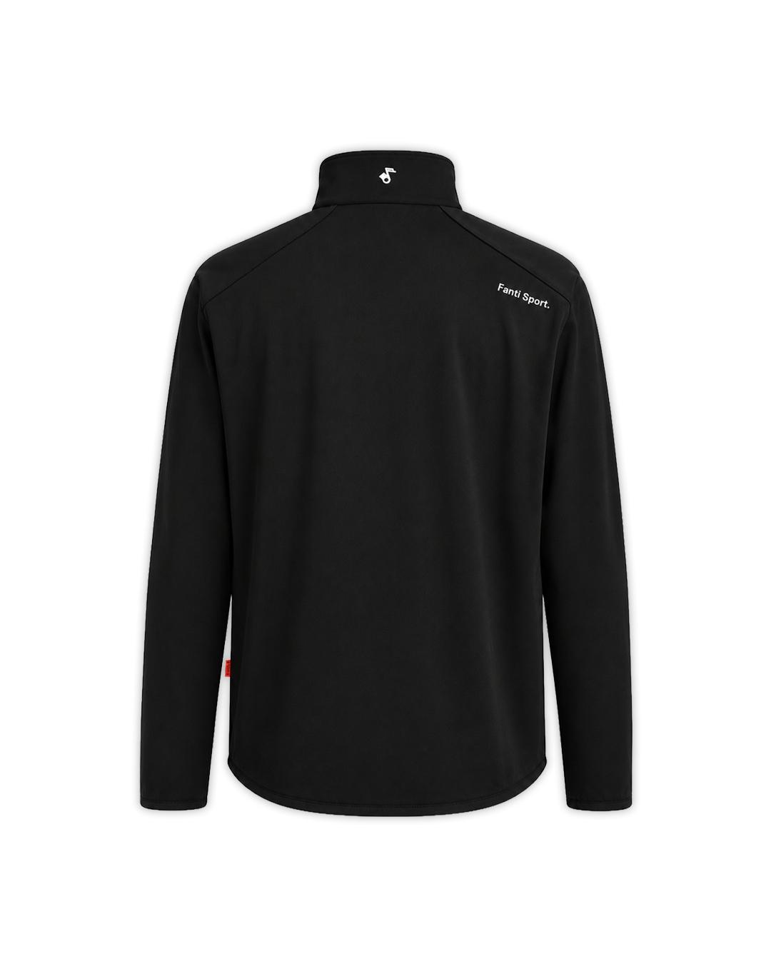 Cozy QuarterZip in Black — flat lay