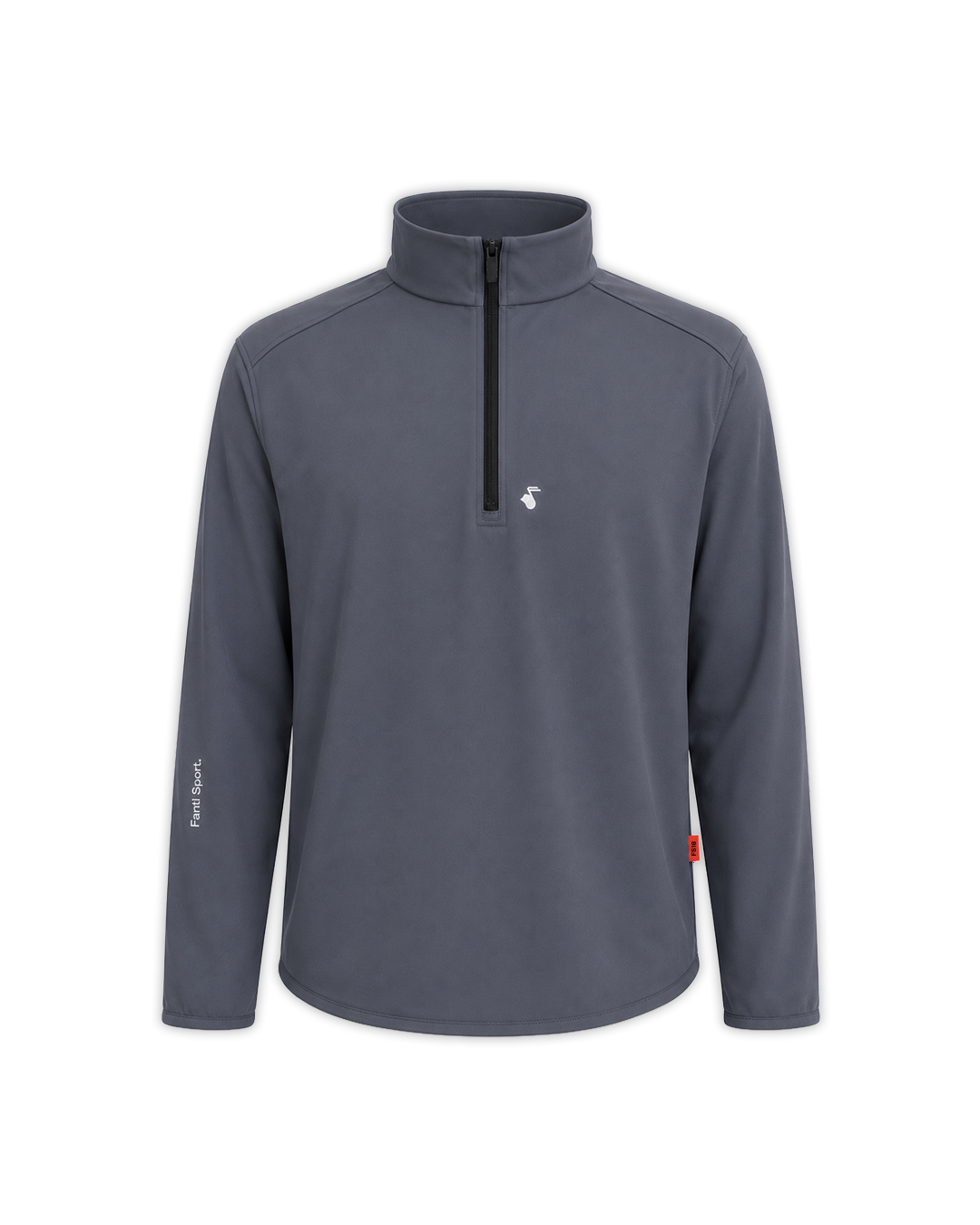 MidRange Quarter Zip in Slate Blue — front