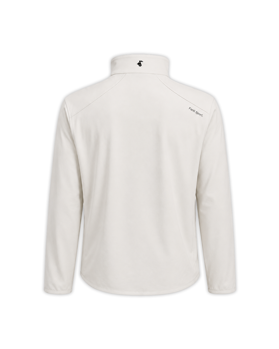 Cozy QuarterZip in Cream — flat lay