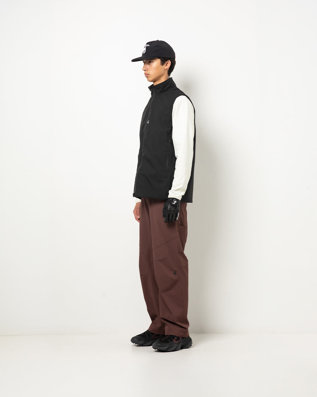 FlowShield Vest in Black — three-quarter view