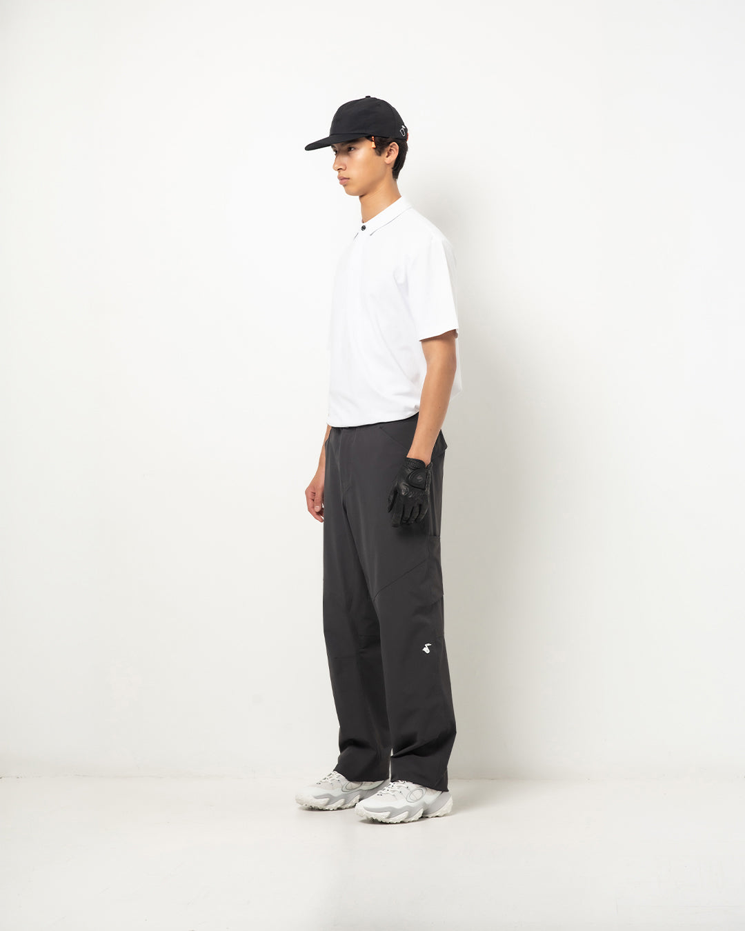 AllCourse Pant in Porpoise Grey — three-quarter view