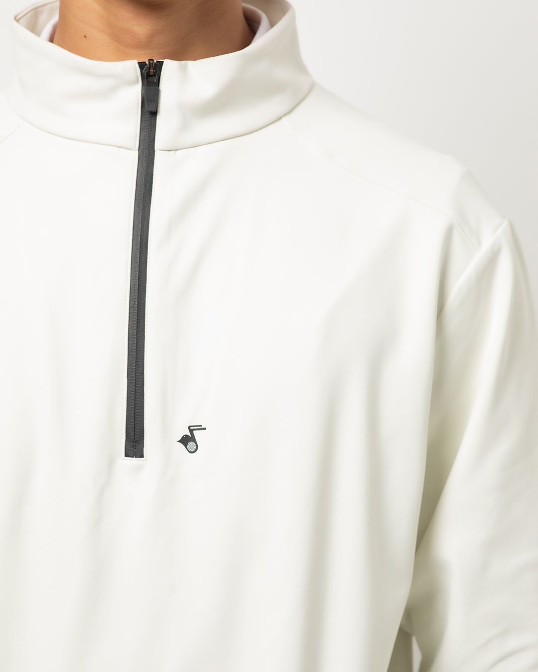 Cozy QuarterZip in Cream — detail