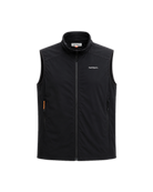 Wilton Vest Black — Flat Front