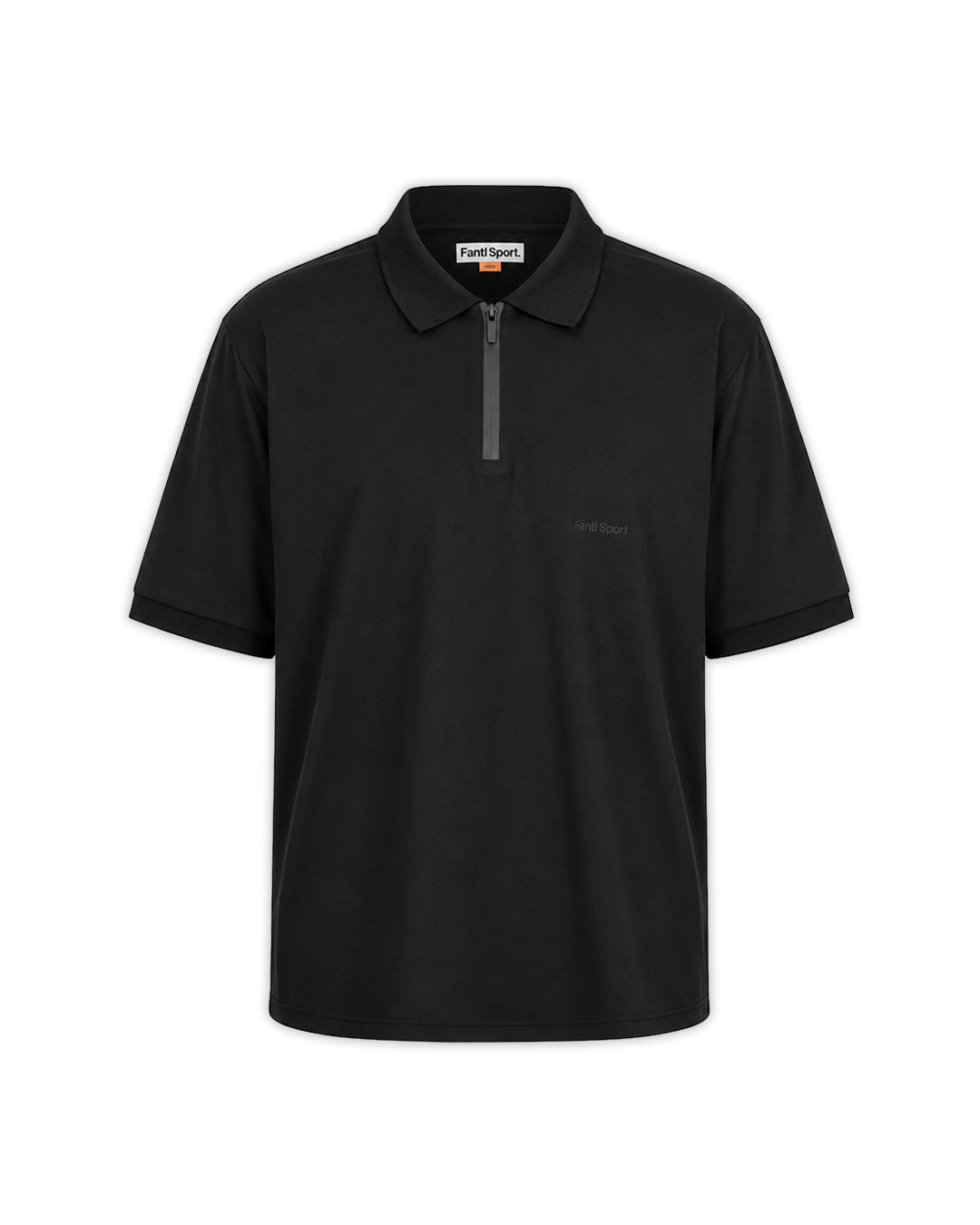 FutureClassic Polo Black — Flat Front