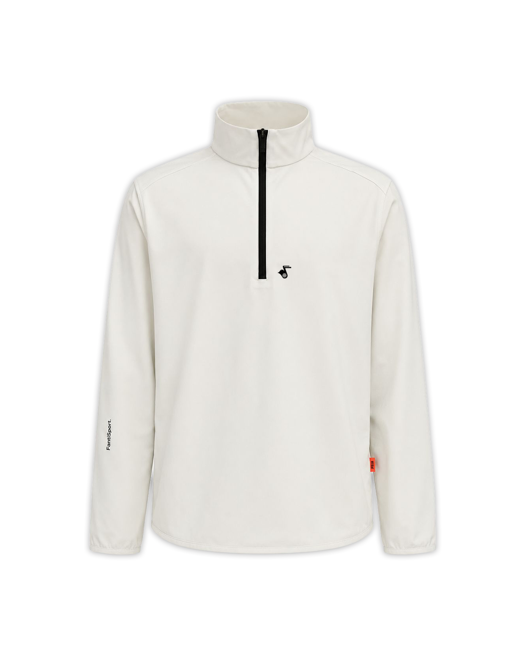 MidRange Quarter Zip in Cream — front