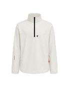 MidRange Quarter Zip in Cream — front