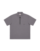 Hybrid Half Zip Grey — Flat Front